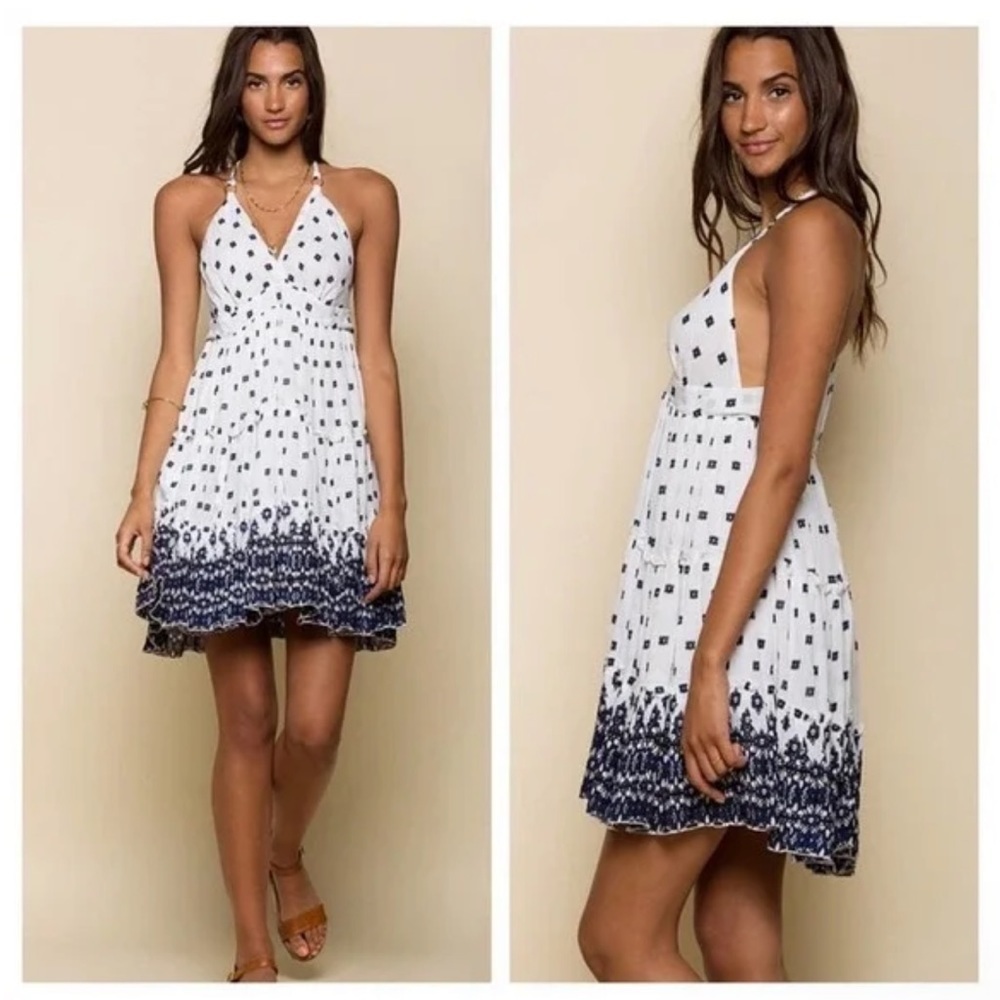 RAGA x Anthropologie | Boho Festival Coastal Vacay Braided T-Back Dress | S
